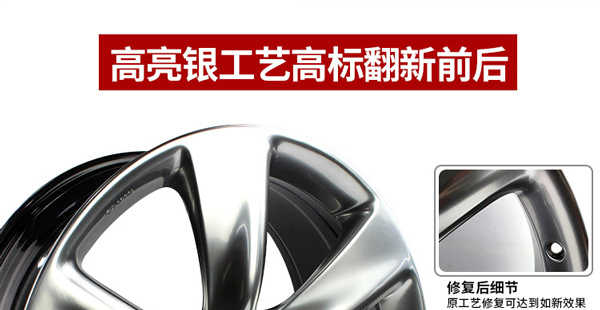 高端轮毂高标准翻新